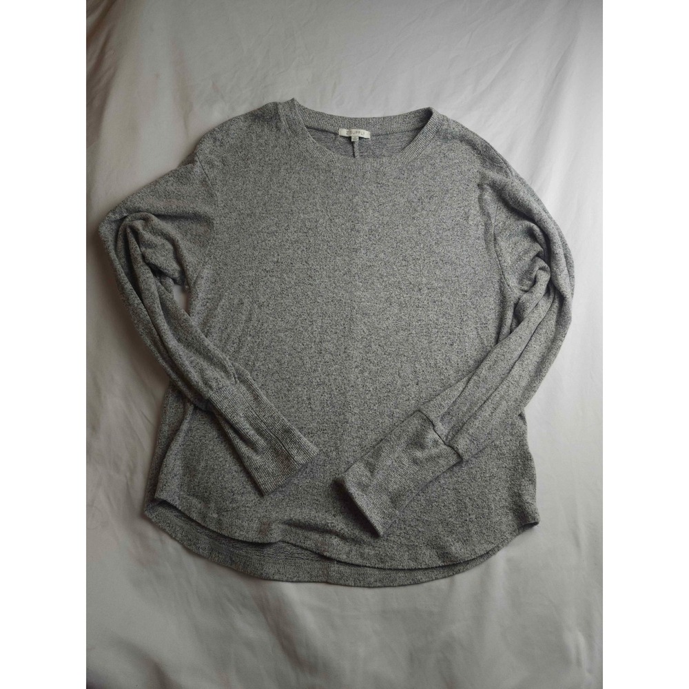Z Supply‎ Womens Heather Grey Long Sleeve Crew Neck Knit Top Small